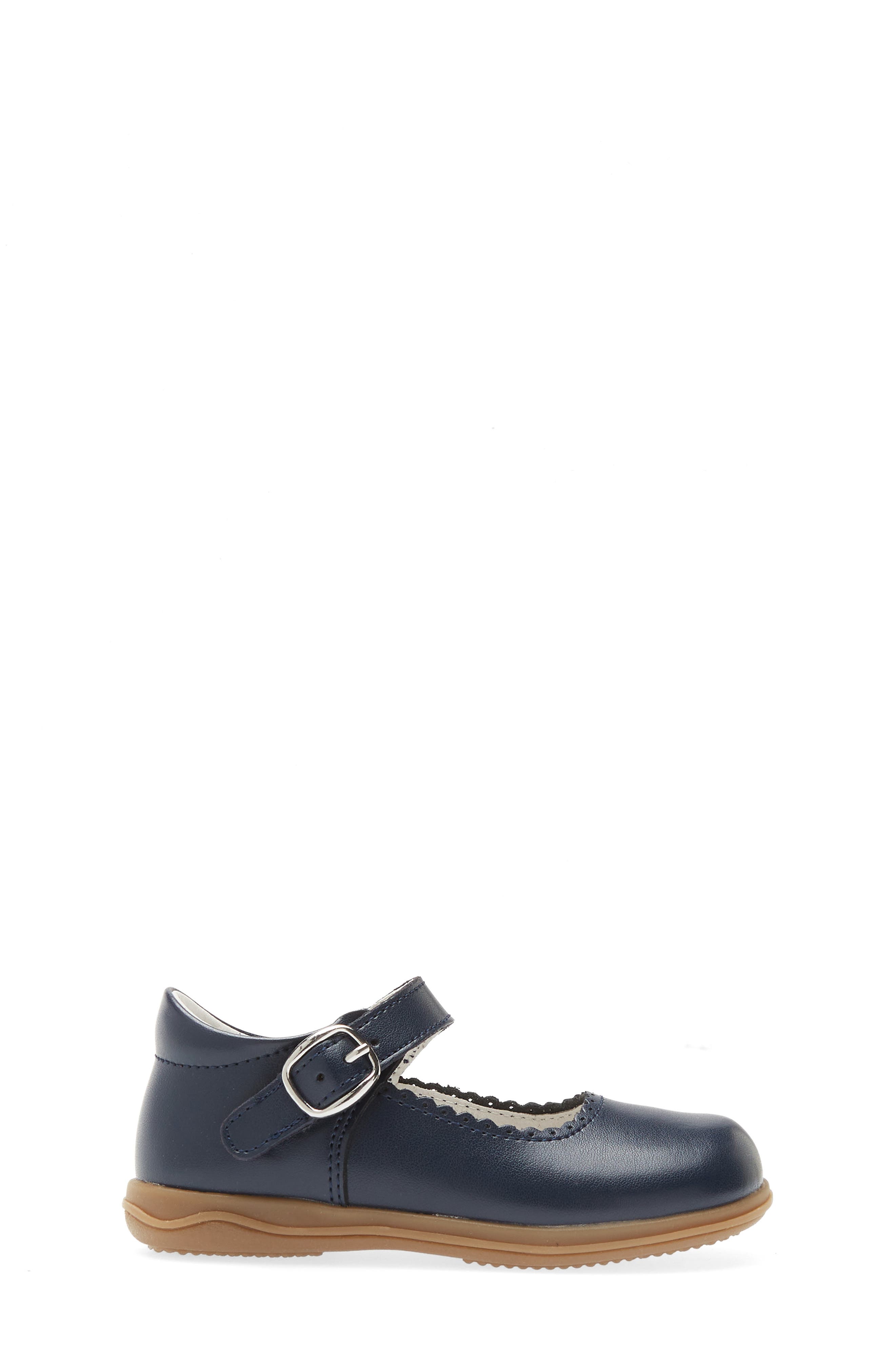 Kids' Chloe Scalloped Mary Jane, Alternate, color, NAVY