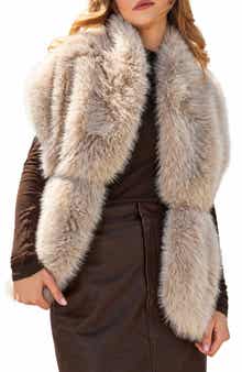 Faux Fur Shawl Wrap