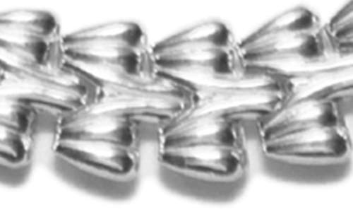 Argento Vivo Sterling Silver Panther Link Bracelet In Silver