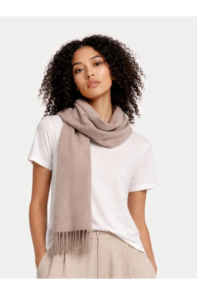 Cashmere Woven Scarf, Main, color, taupe