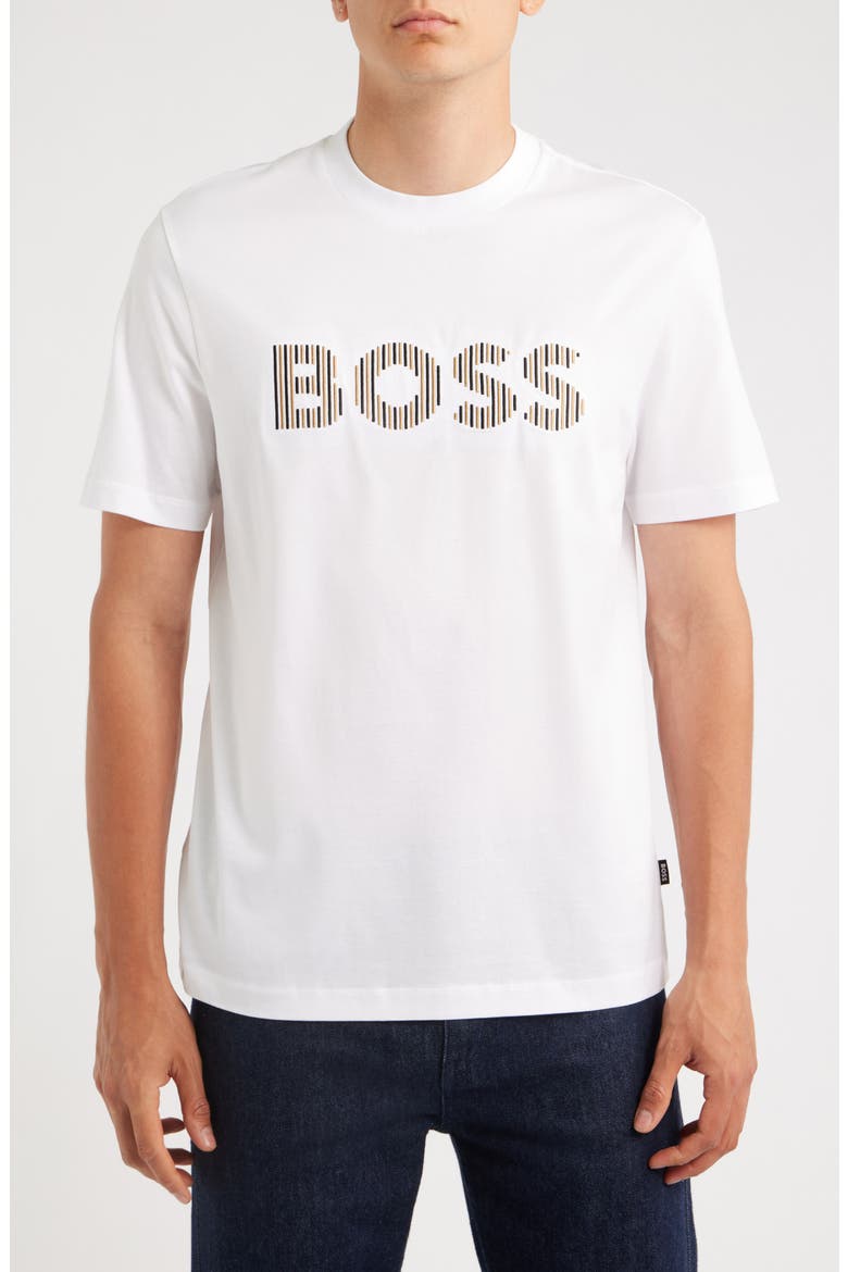Thompson Logo Graphic T-Shirt, Main, color, NATURAL