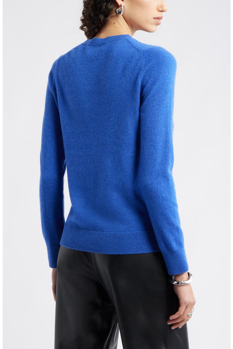 Cashmere Crewneck Sweater, Alternate, color, BLUE GLORY
