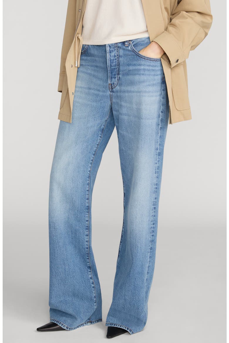 The Off Duty Loose Wide Leg Jeans, Alternate, color, FLUTTER