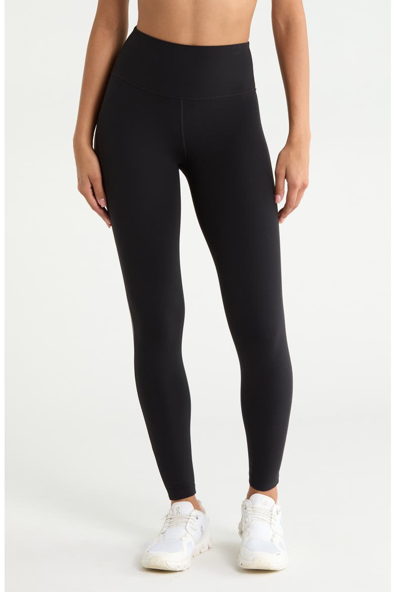 Layla Airweight High Waist 7/8 Leggings, Main, color, BLACK/ LENTIL