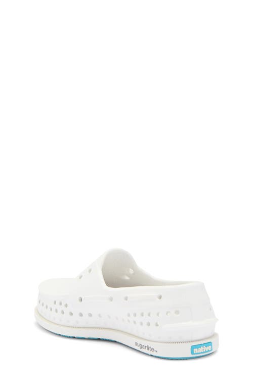 Native Shoes Kids' Howard Sugarlite Slip-on Sneaker In Shell White/white/surfer