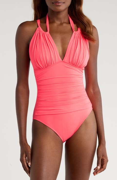 Island Goddess Convertible High Neck One-Piece Swimsuit