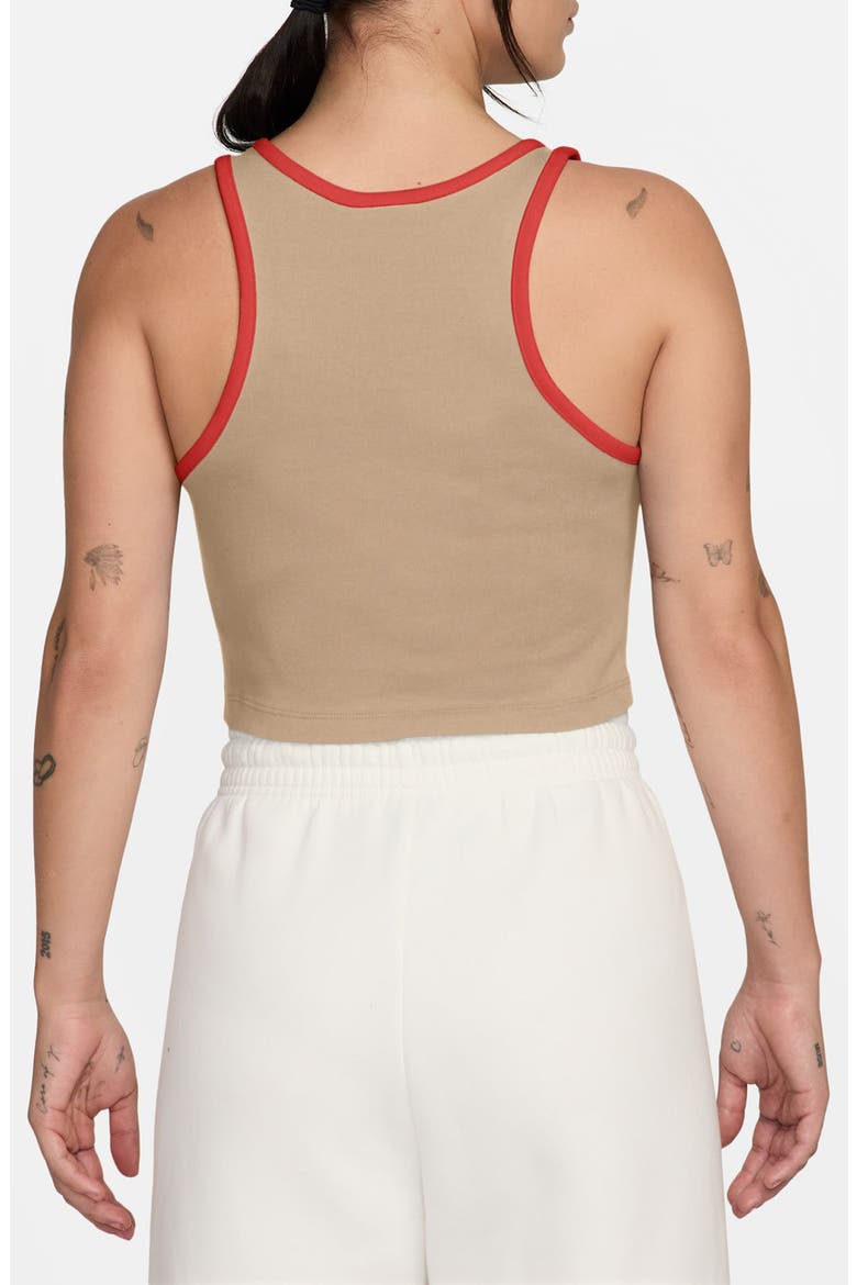 Sportswear Street GX Graphic Crop Tank, Alternate, color, LINEN/ LT CRIMSON