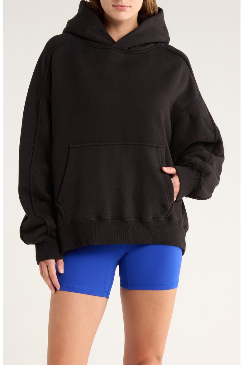A Cut Above Cotton Hoodie, Main, color, BLACK