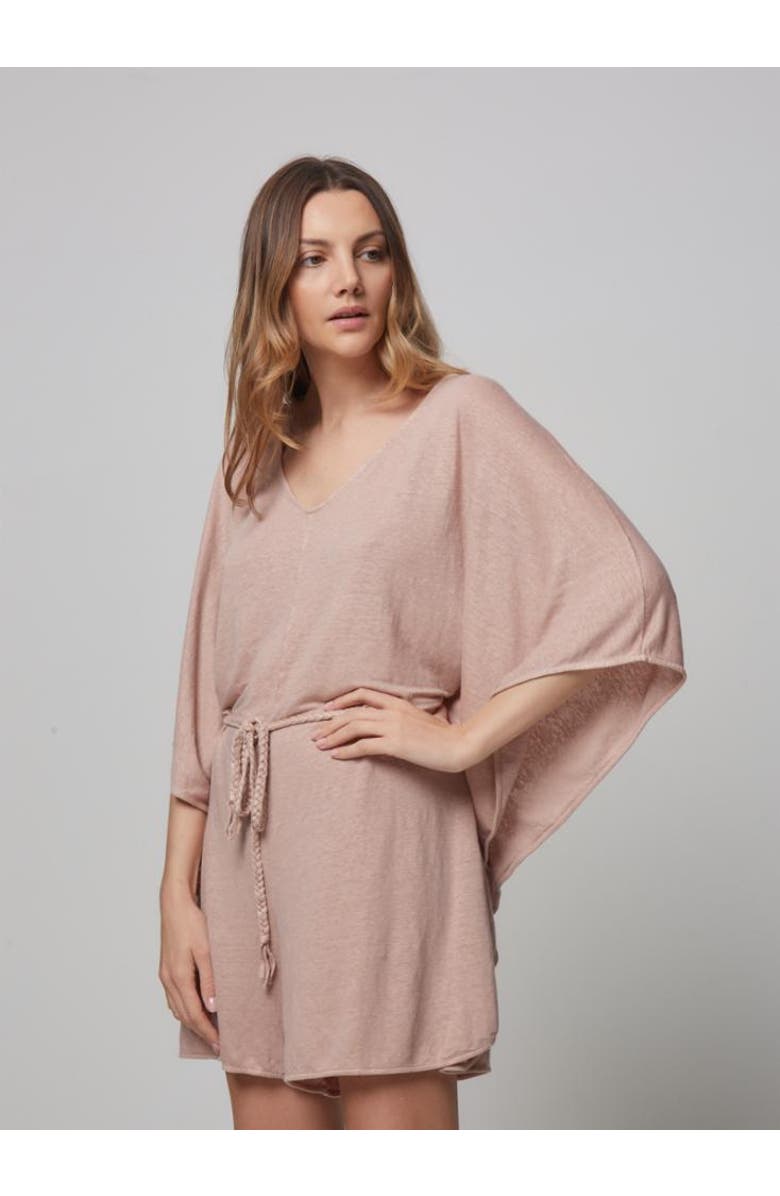 Majestic Filatures Linen Stretch Hand Dye Jumper, Alternate, color, Rose The