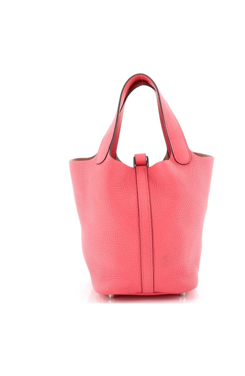 Pre-Owned Hermes Picotin Lock Bag Clemence PM, Alternate, color, Rose Azalee