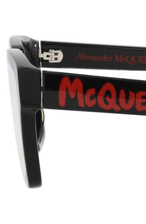 Alexander Mcqueen Mcqueen 54mm Rectangular Optical Glasses In Multi