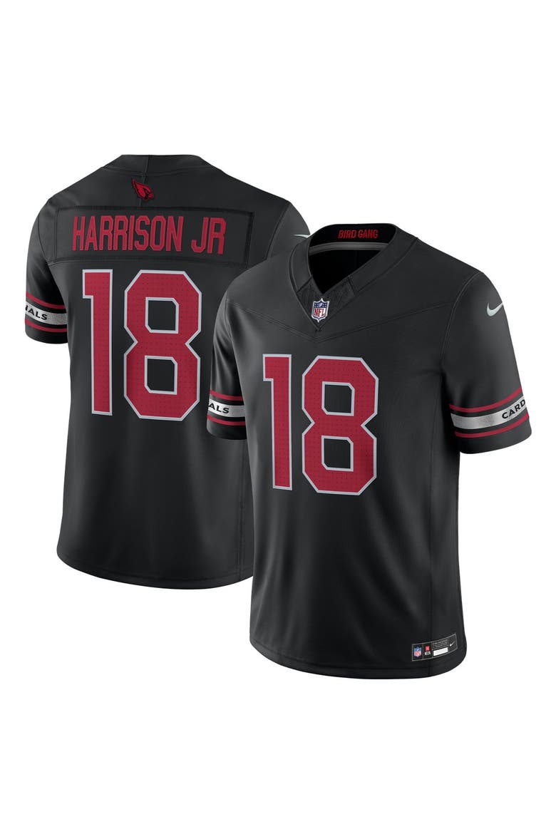 Men's Nike Marvin Harrison Jr. Black Arizona Cardinals Alternate Vapor F.U.S.E. Stitched Limited Jersey, Main, color, Black
