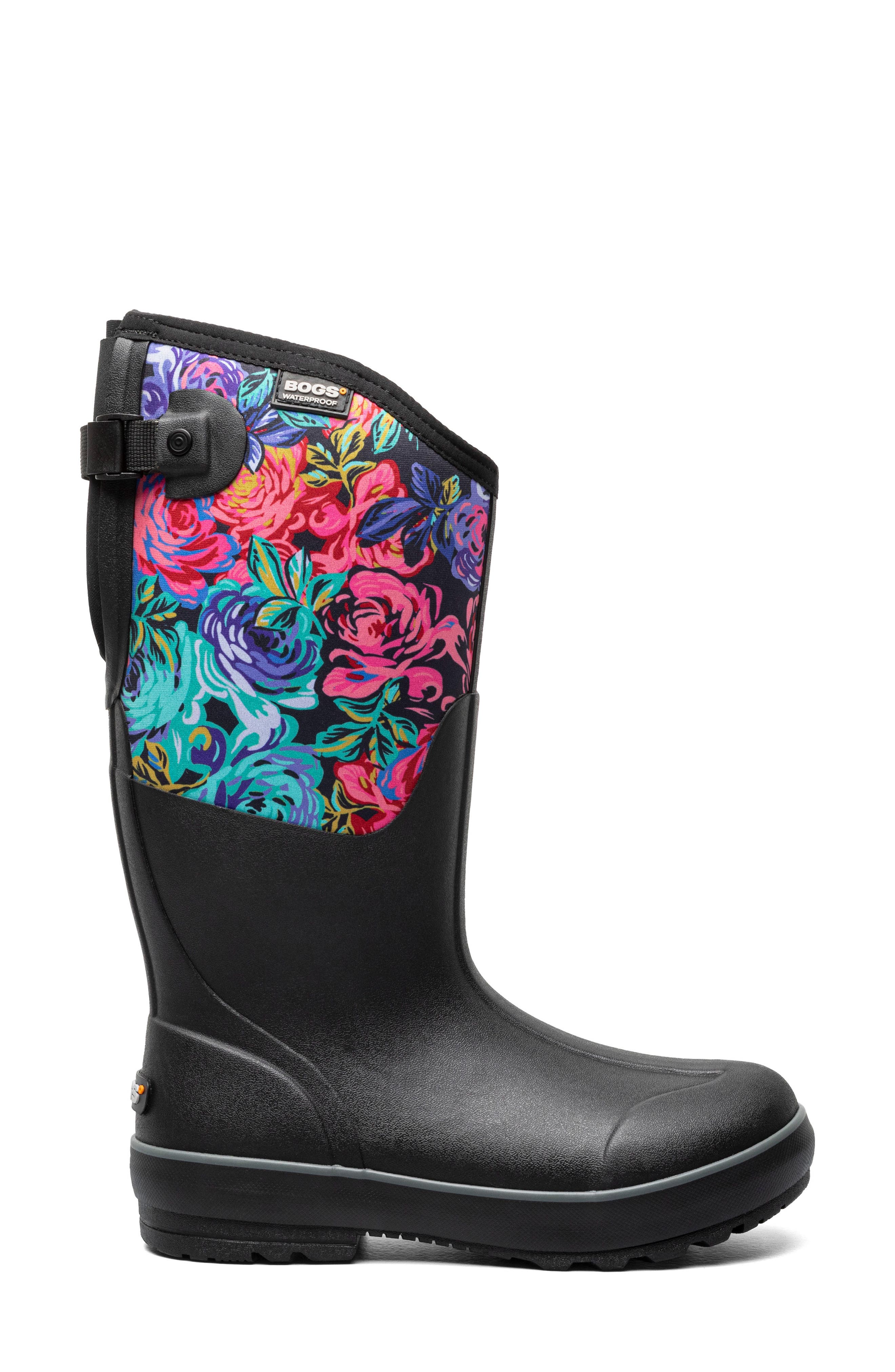 Bogs Classic II Rose Garden Tall Waterproof Insulated Rain Boot, Alternate, color, 