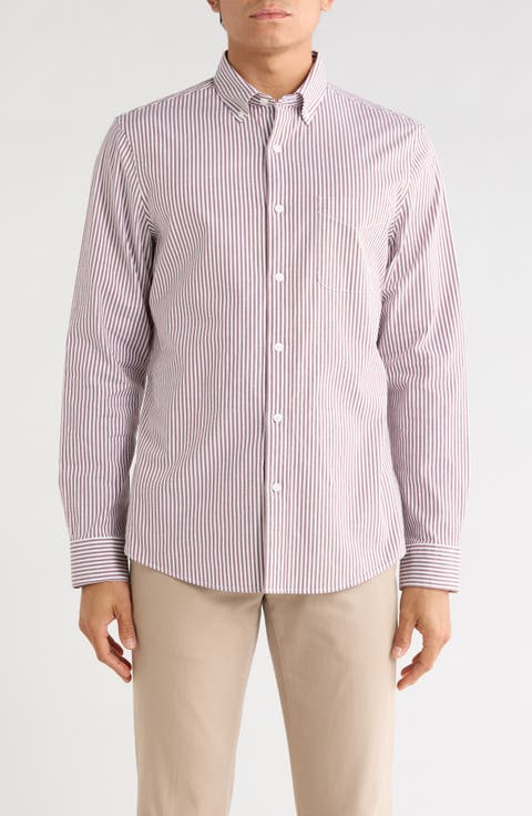 Stripe Oxford Button-Down Shirt