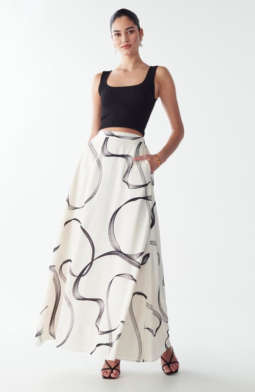 Willa Saras Maxi Skirt In White
