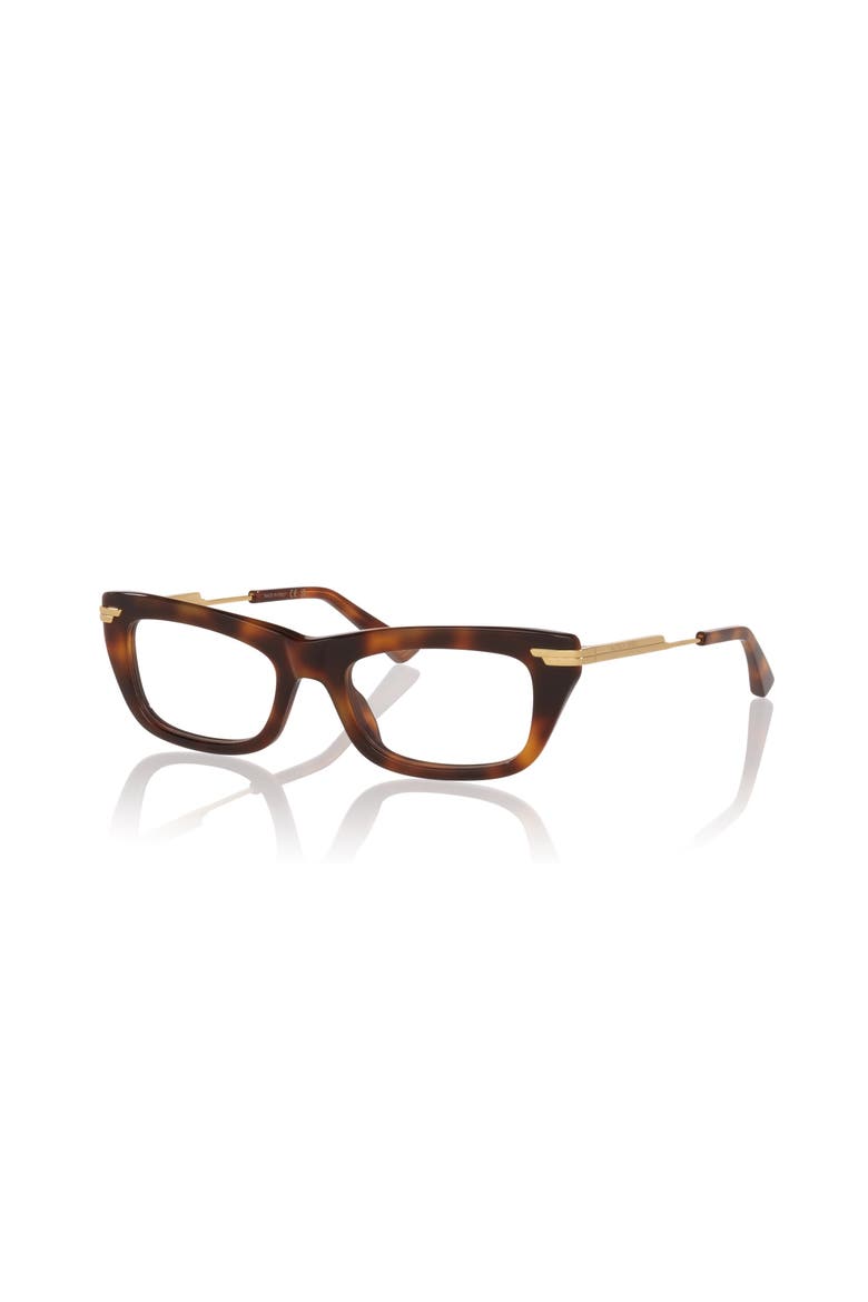 51mm Rectangle optical glasses, Main, color, Tortoise