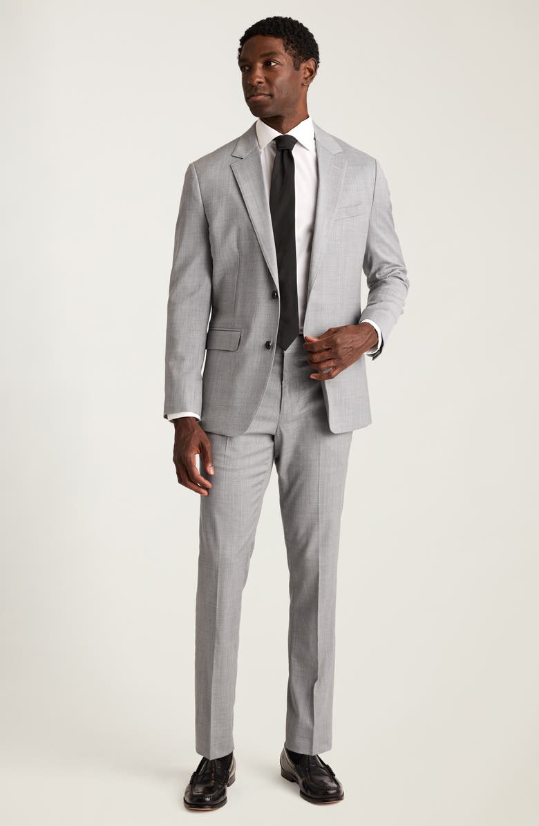 Bonobos Jetsetter Stretch Wool Dress Pants, Alternate, color, Light Grey