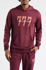 SANTO STUDIO Tempo 777 Enjoy Comfort Comfort Fleece Graphic Hoodie