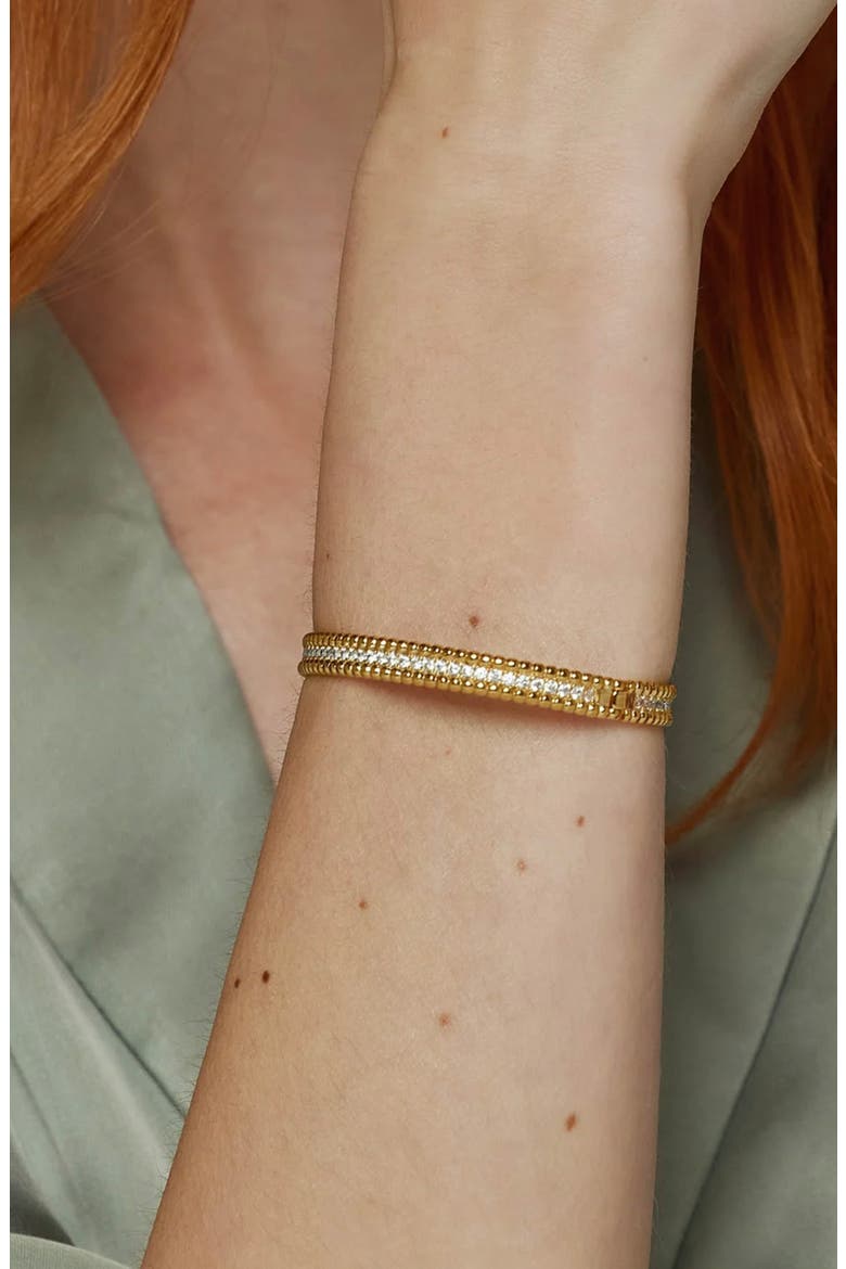 14k Gold Plated Alika Bold Statement Bracelet Gift Idea, Alternate, color, Gold