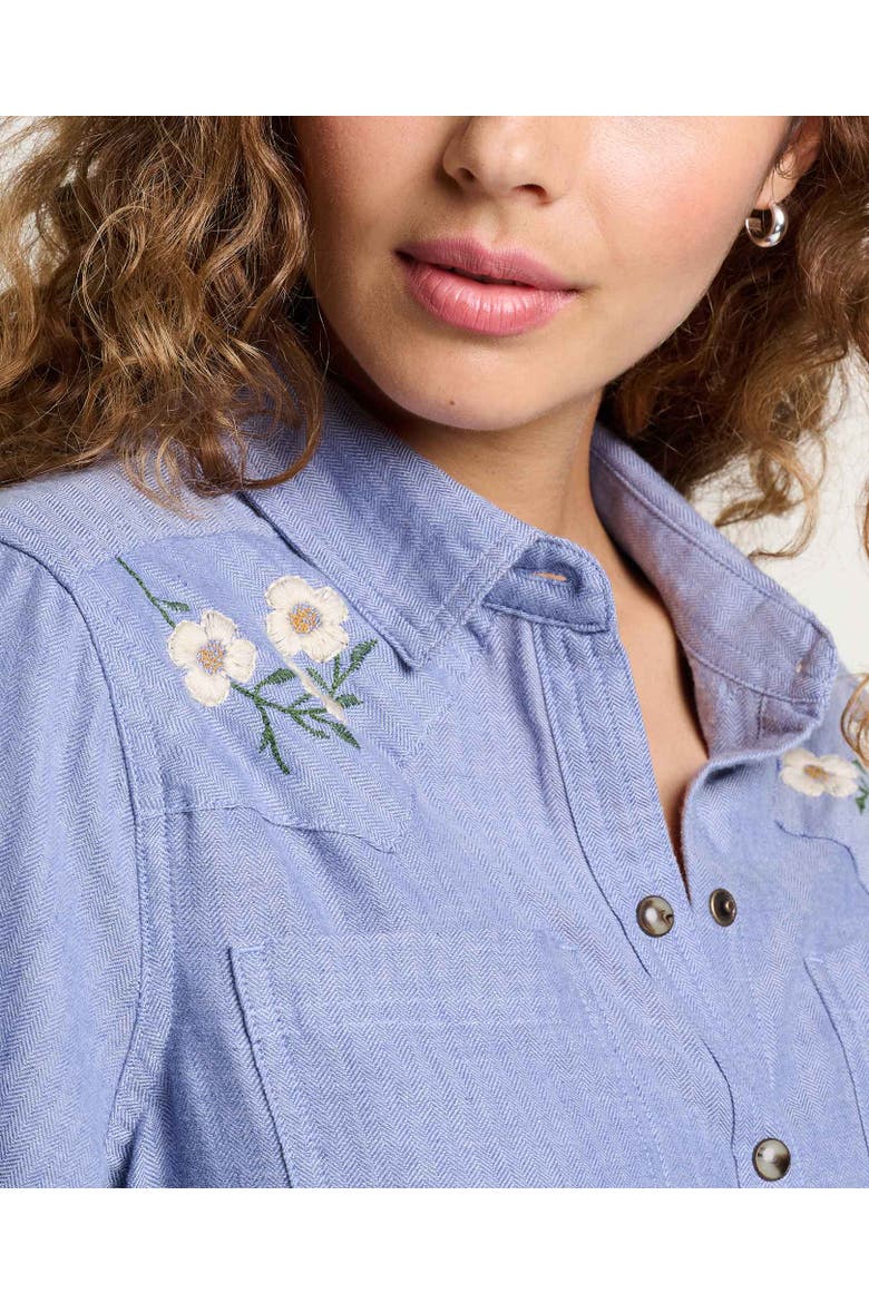 Re-Form Western Long Sleeve Shirt, Alternate, color, Dew Embroidery