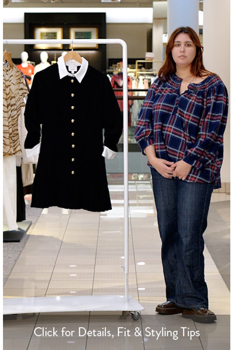 Lucilla Crepe Button-Up Minidress video