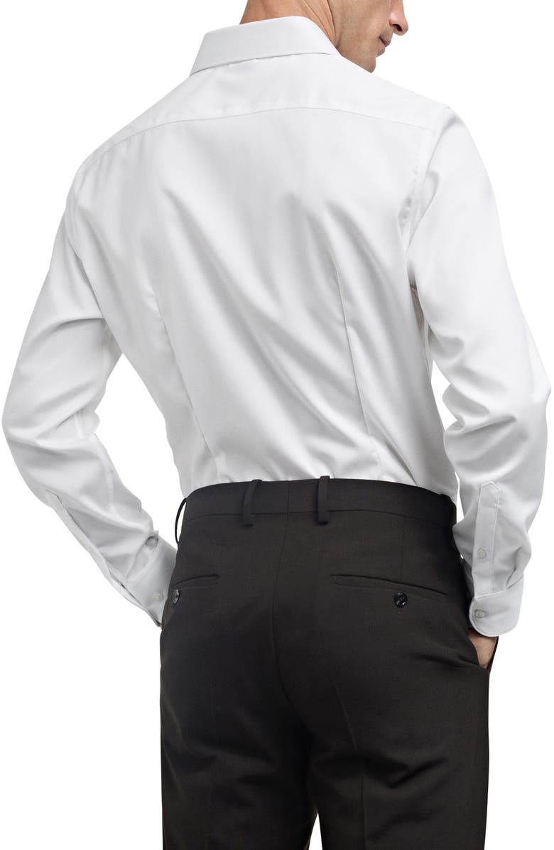 MANGO Thermoregulating Slim Fit Poplin Button-Up Shirt, Alternate, color, 