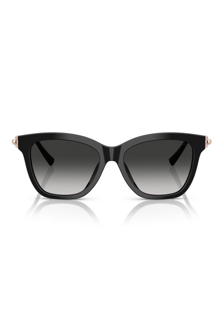 54mm Gradient Square Sunglasses, Main, color, BLACK / GREY GRADIENT