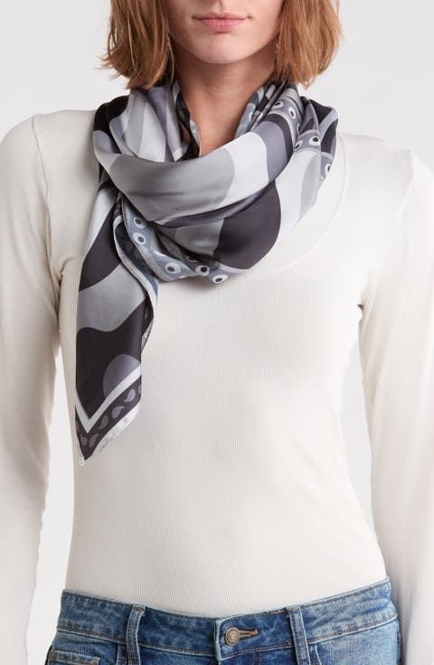 Swirly Girly Satin Scarf