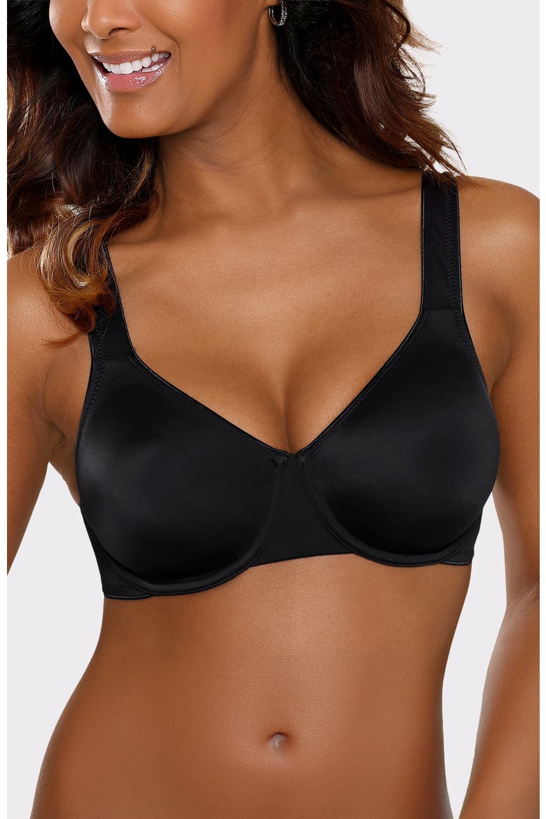 Underwire T-Shirt Bra, Main, color, Black