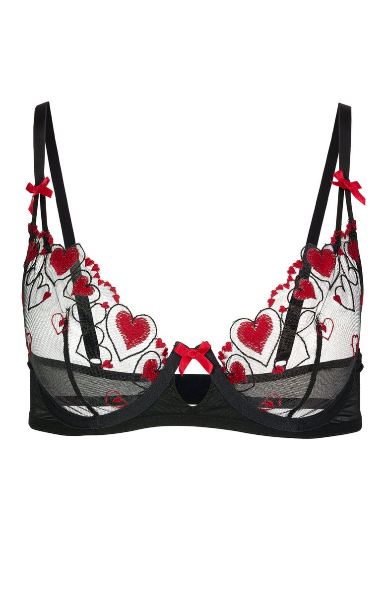 Adore Me Esmay Unlined Plunge Bra, Alternate, color, 