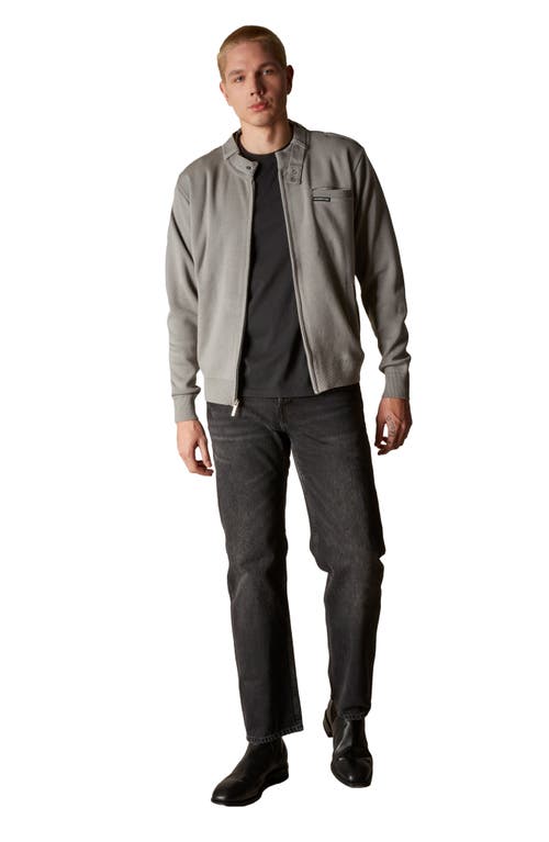 Members Only Iconic Racer Sweater In Grey
