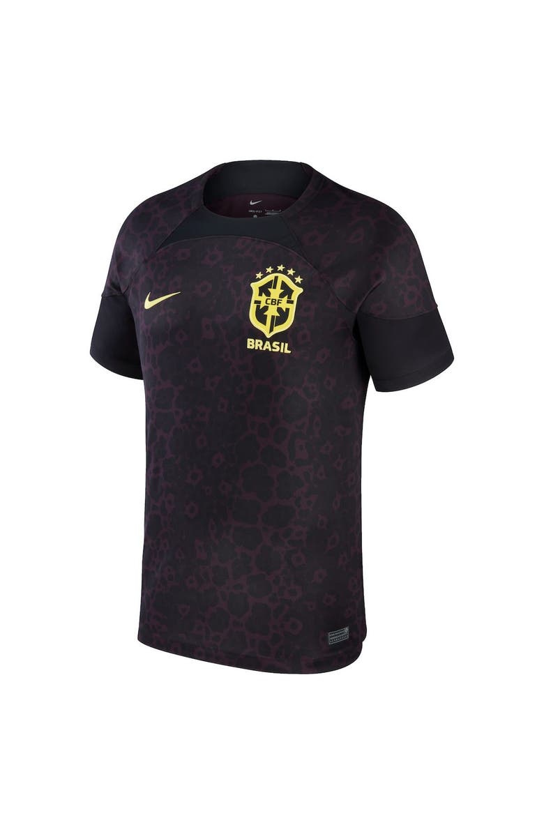 Nike Men's Nike Black Brazil National Team 2022/23 Replica Goalkeeper Jersey, Alternate, color, 