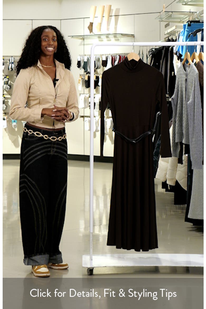 Victoria Long Sleeve Turtleneck Dress video