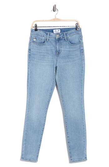Seven7 High Waist Booty Shaper Skinny Jeans In Blue