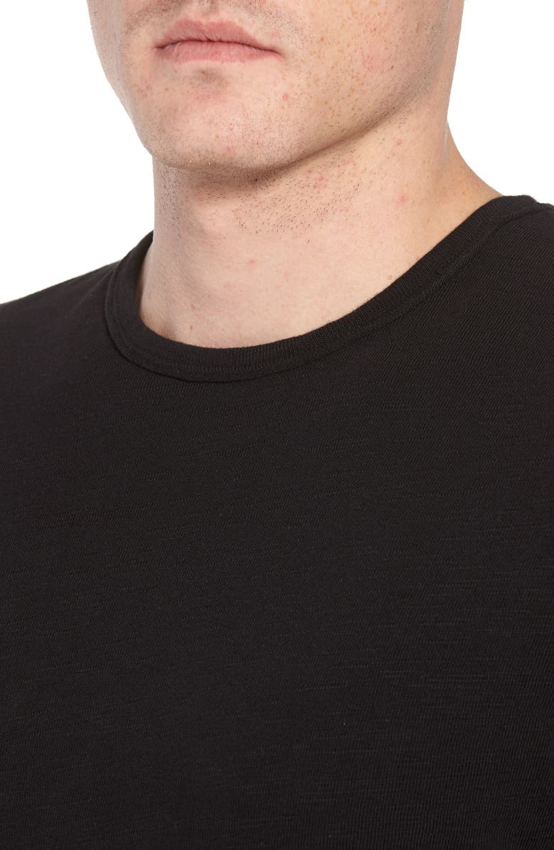 rag & bone Classic Crewneck Cotton T-Shirt, Alternate, color, Jet Black