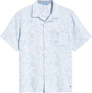 Tommy Bahama Torres Gardens Floral Jacquard Short Sleeve Button-Up Shirt