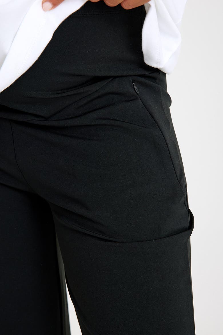 Ultimate Comfort Warm Flare Pants, Alternate, color, BLACK
