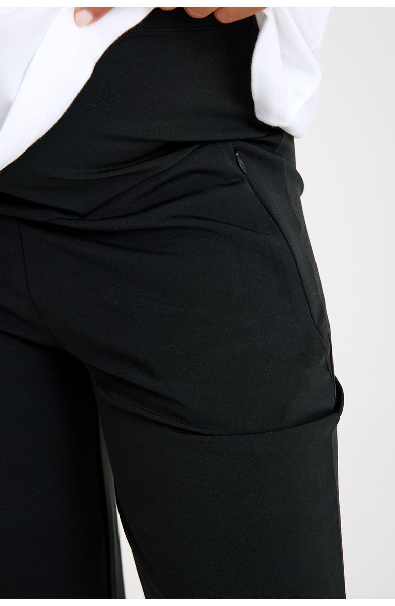 Accouchée Ultimate Comfort Warm Flare Pants, Alternate, color, Black