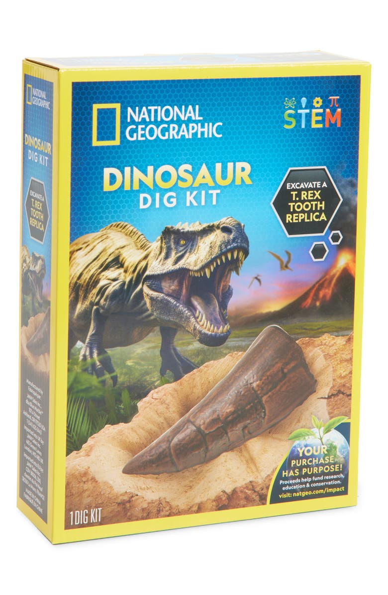 NATIONAL GEOGRAPHIC Dino Fossil Dig Kit, Main, color, Multi