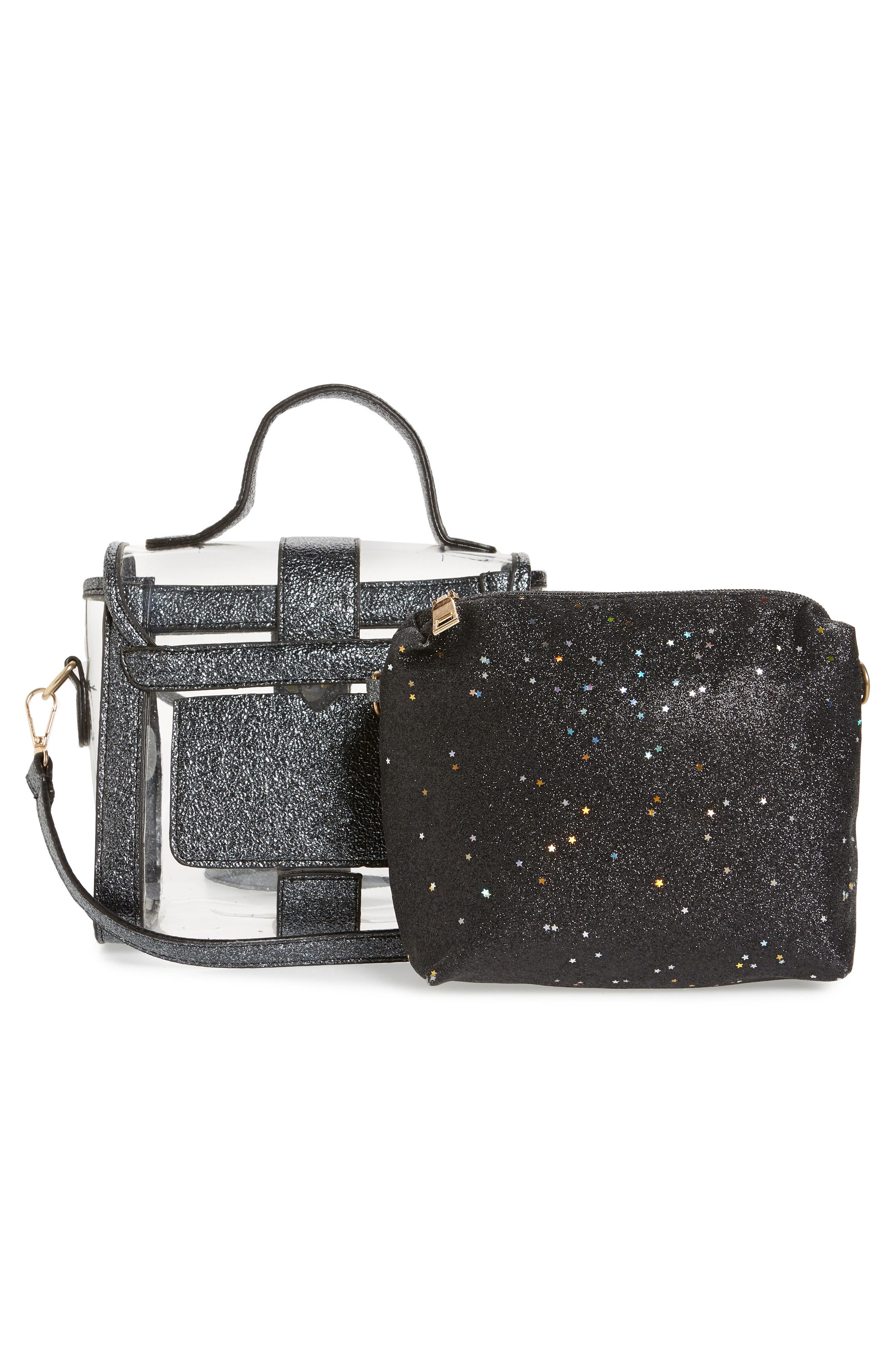 Knotty Translucent Top Handle Satchel, Alternate, color, 