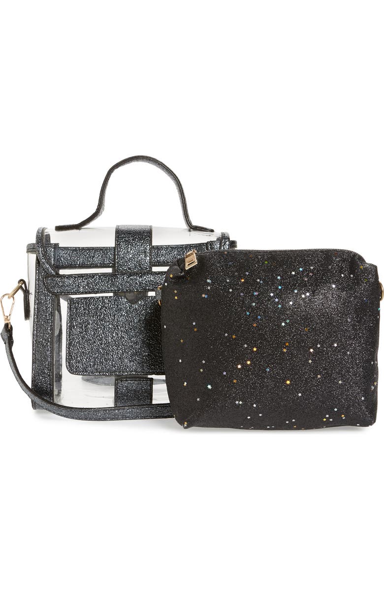 Knotty Translucent Top Handle Satchel, Alternate, color,