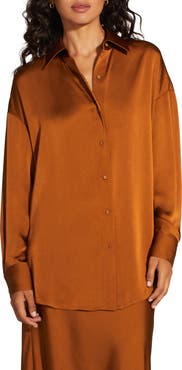 Favorite Daughter The Smooth Ex-Boyfriend Satin Shirt