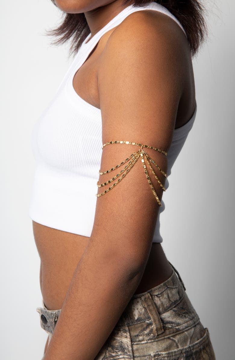 VIDAKUSH Arm Chain, Alternate, color, Gold