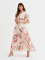 Scarlett & Jo Isabelle Short Sleeve Maxi Dress