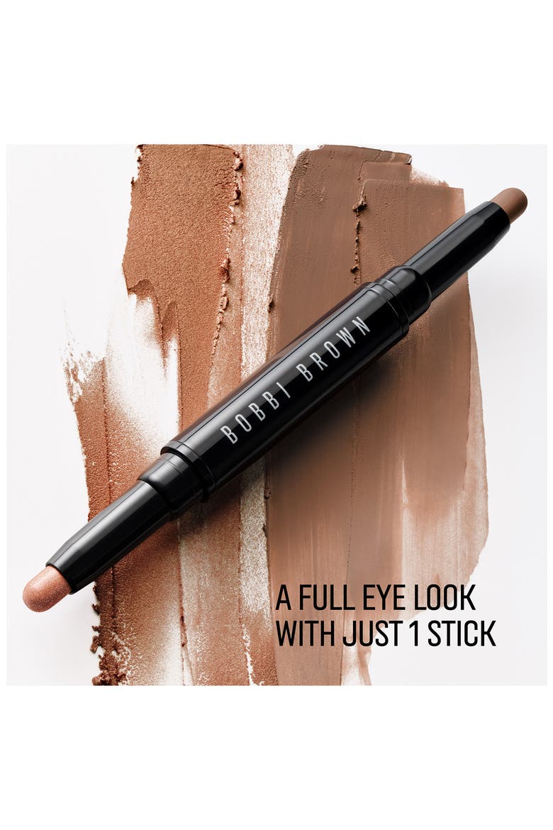 Dual-Ended Long-Wear Waterproof Cream Eyeshadow Stick, Alternate, color, MILK CHOCOLATE/ MIDNIGHT BROWN