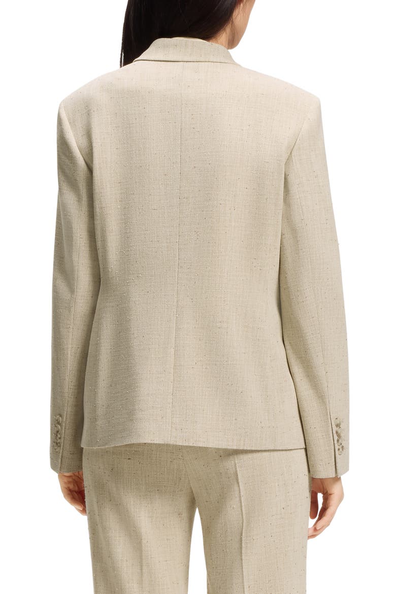 Jaleto Double Breasted Slub Jacket, Alternate, color, TORTOISE SHELL MELANGE