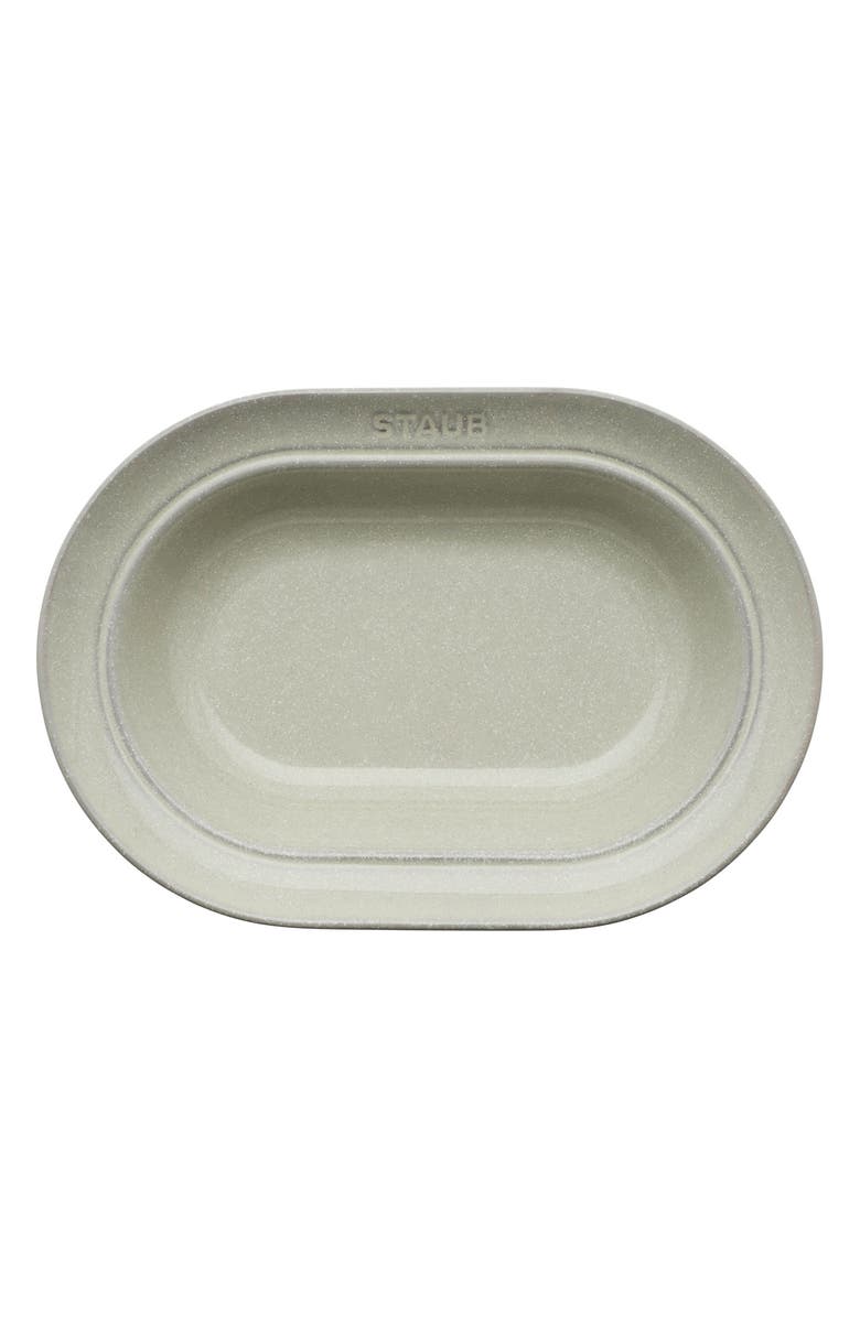 Staub 10-Inch Oval Serving Dish, Alternate, color, White Truffle