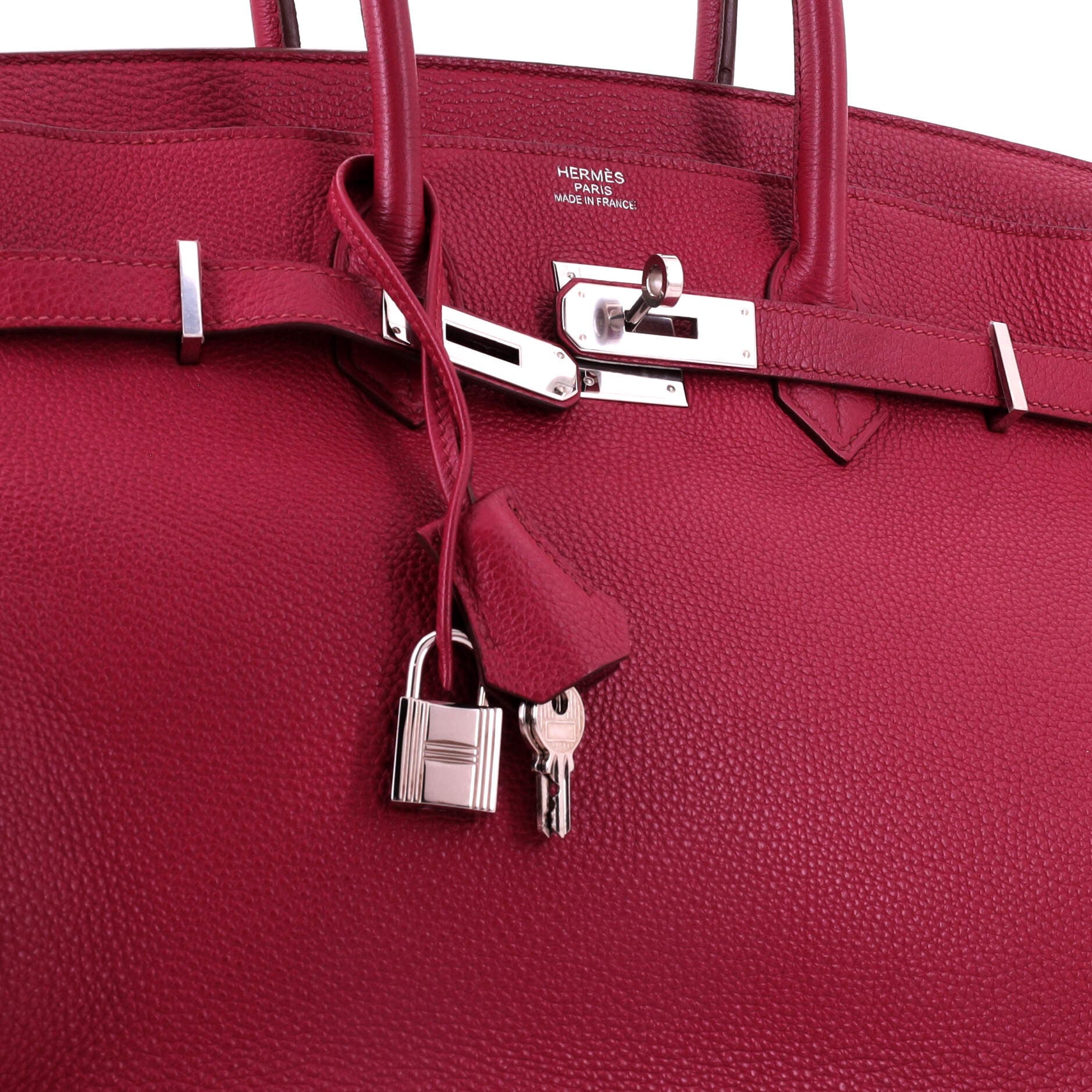 Birkin Handbag Red Togo with Palladium Hardware 35, Alternate, color, Red