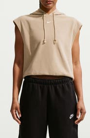 Nike Phoenix Cap Sleeve Cotton Blend Hoodie