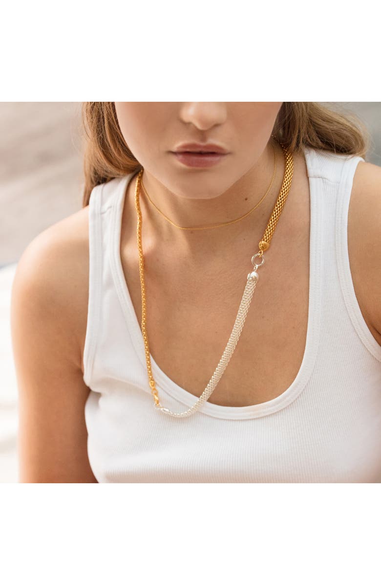 Monica Vinader Heirloom Woven Fine Chain Bracelet, Alternate, color, Silver